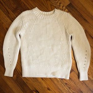 Everlane Cream Cableknit Sweater NWOT- XXS